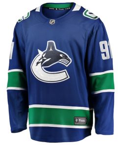 Alternative view of Evander Kane Vancouver Canucks  Home Breakaway Jersey - Blue