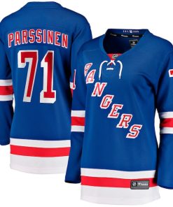 Juuso Parssinen New York Rangers  Women's Home Breakaway Player Jersey - Blue