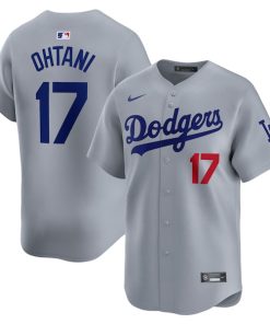 Shohei Ohtani Los Angeles Dodgers Nike Away Limited Player Jersey?¨C Gray