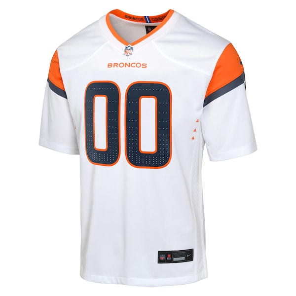Denver Broncos Nike Youth Custom Game Jersey - White - Image 2