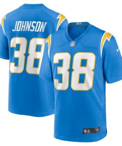 Emany Johnson Los Angeles Chargers Nike Team Game Jersey -  Powder Blue