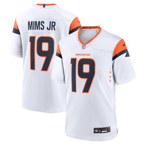 Marvin Mims Jr Denver Broncos Nike Game Jersey - White
