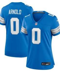 Alternative view of Terrion Arnold Detroit Lions Nike Women's Team Game Jersey -  Blue