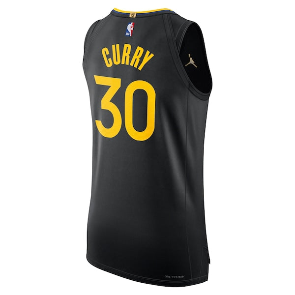 Stephen Curry Golden State Warriors Jordan Brand 2024/25 Authentic Jersey - Statement Edition - Black - Image 3