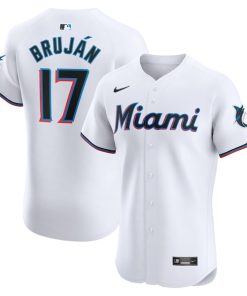Vidal Brujan Miami Marlins Nike Home Elite Player Jersey - White