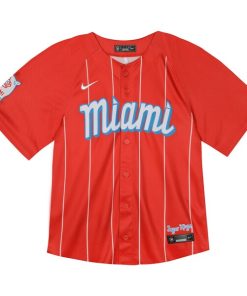 Alternative view of Miami Marlins Nike Toddler City Connect Limited Jersey - Red