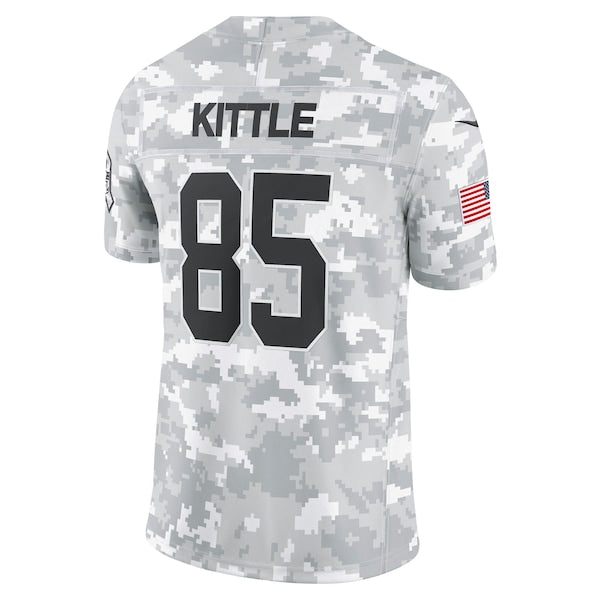 George Kittle San Francisco 49ers Nike 2024 Salute to Service Limited Jersey - Arctic Camo - Image 3