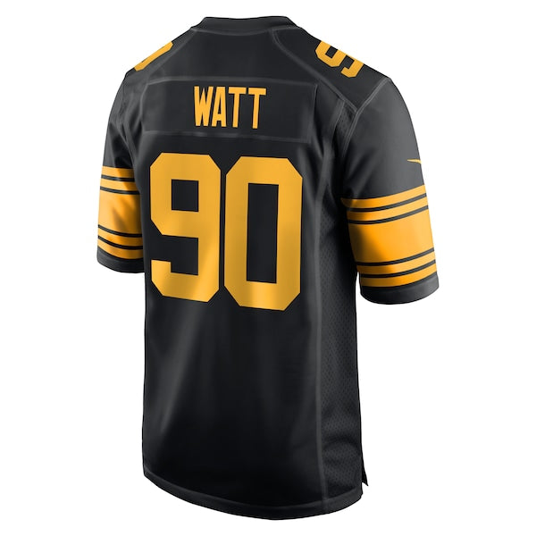 T.J. Watt Pittsburgh Steelers Nike Alternate Game Jersey - Black - Image 3
