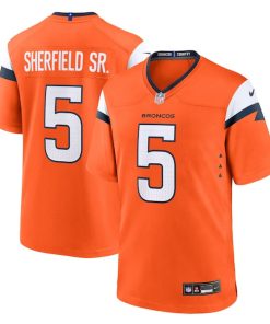 Trent Sherfield Sr. Denver Broncos Nike Team Game Jersey -  Orange