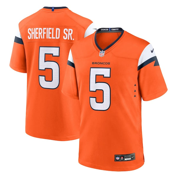 Trent Sherfield Sr. Denver Broncos Nike Team Game Jersey - Orange