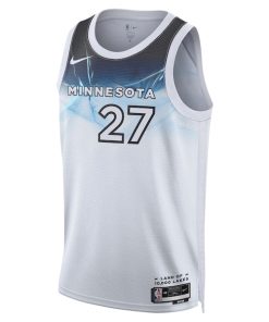 Alternative view of Rudy Gobert Minnesota Timberwolves Nike Unisex 2024/25 Swingman Player Jersey - City Edition - White