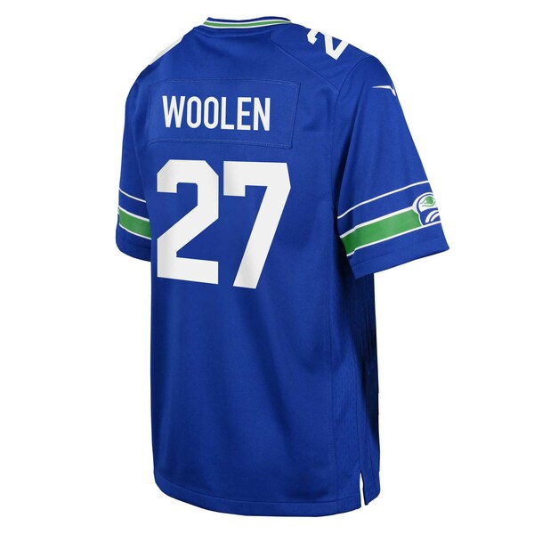 Tariq Woolen Seattle Seahawks Nike Youth Alternate Player Game Jersey - Royal - Image 4