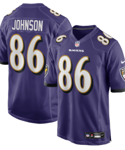 Cornelius Johnson Baltimore Ravens Nike Team Game Jersey -  Purple