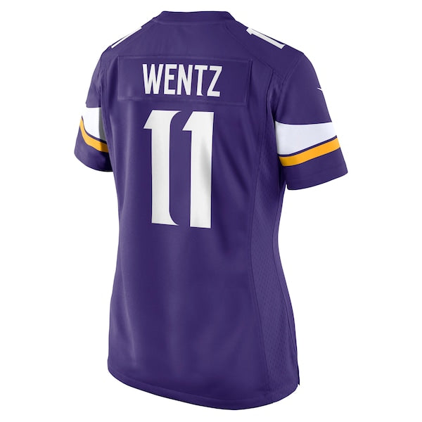 Carson Wentz Minnesota Vikings Nike Women's Team Game Jersey - Purple - Image 3