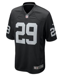 Alternative view of Christopher Smith II Las Vegas Raiders Nike Team Game Jersey - Black