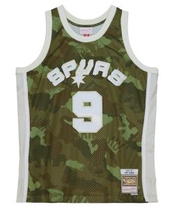 Alternative view of Tony Parker San Antonio Spurs Hardwood Classics 2000/01 Ghost Green Swingman Jersey - Camo