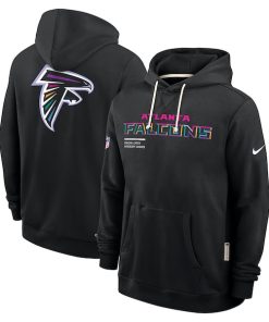 Atlanta Falcons Nike 2025 NFL Crucial Catch Sideline Standard Issue Dri-FIT Hoodie - Black