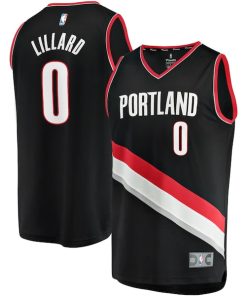 Damian Lillard Portland Trail Blazers  Youth Fast Break Replica Jersey - Black - Icon Edition