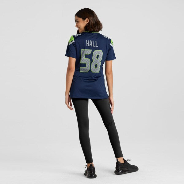 Derick Hall Seattle Seahawks Nike Women's Team Game Jersey - College Navy/Navy - Image 6