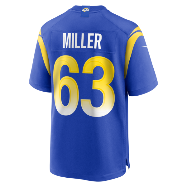 Grant Miller Los Angeles Rams Nike Game Jersey - Royal - Image 3