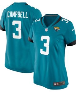 Tyson Campbell Jacksonville Jaguars Nike Women's  Game Jersey -  Teal