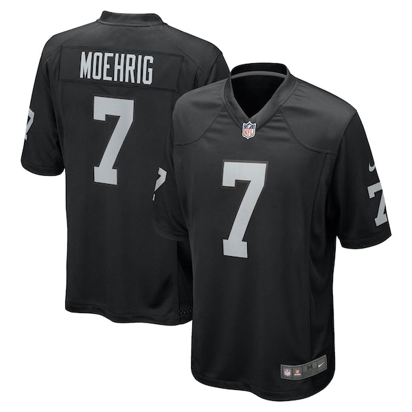 Tre'von Moehrig Las Vegas Raiders Nike Team Game Jersey - Black