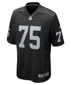 Alternative view of Andrus Peat Las Vegas Raiders Nike Team Game Jersey -  Black