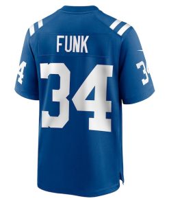 Alternative view of Jake Funk Indianapolis Colts Nike Team Game Jersey -  Royal