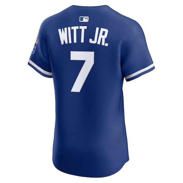 Bobby Witt Jr. Kansas City Royals Nike Alternate 2 Elite Player Jersey - Royal/White - Image 4