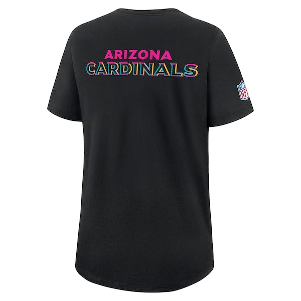 Arizona Cardinals Nike Women's 2025 NFL Crucial Catch Tri-Blend Dri-FIT T-Shirt - Black - Image 3