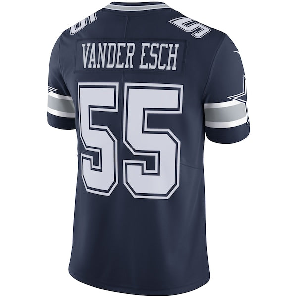 Leighton Vander Esch Dallas Cowboys Nike Vapor Limited Player Jersey - Navy/White - Image 4