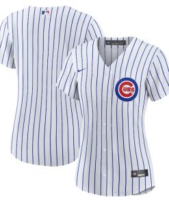 Chicago Cubs Nike Women's Home Blank Replica Jersey - White