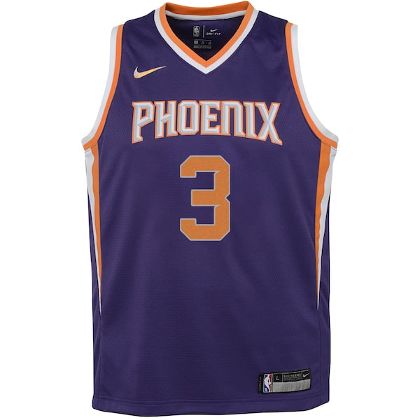 Chris Paul Phoenix Suns Nike Youth 2021/22 Diamond Swingman Jersey - Icon Edition - Purple - Image 3
