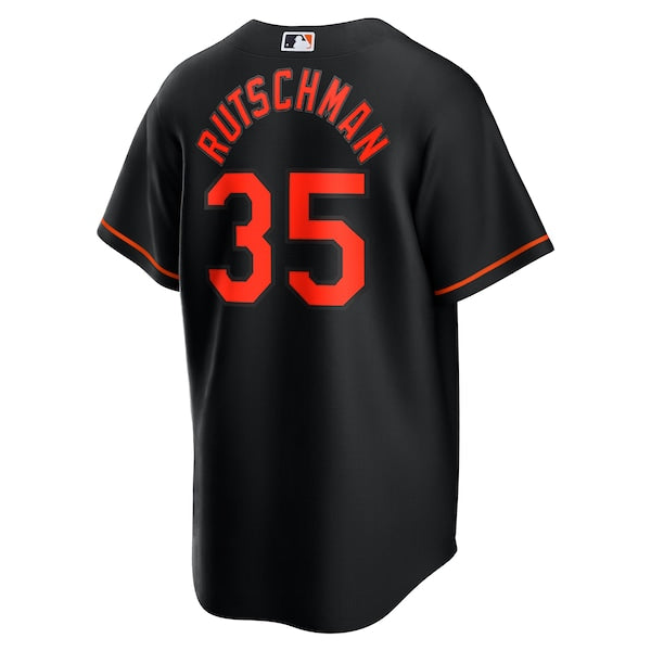 Adley Rutschman Baltimore Orioles Nike Alternate Replica Player Jersey - Black - Image 3