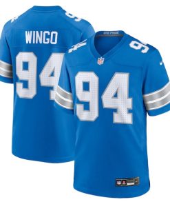 Mekhi Wingo Detroit Lions Nike Team Game Jersey -  Blue
