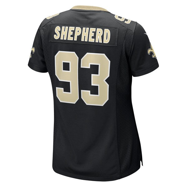 Nathan Shepherd New Orleans Saints Nike Women's Game Jersey - Black - Image 3