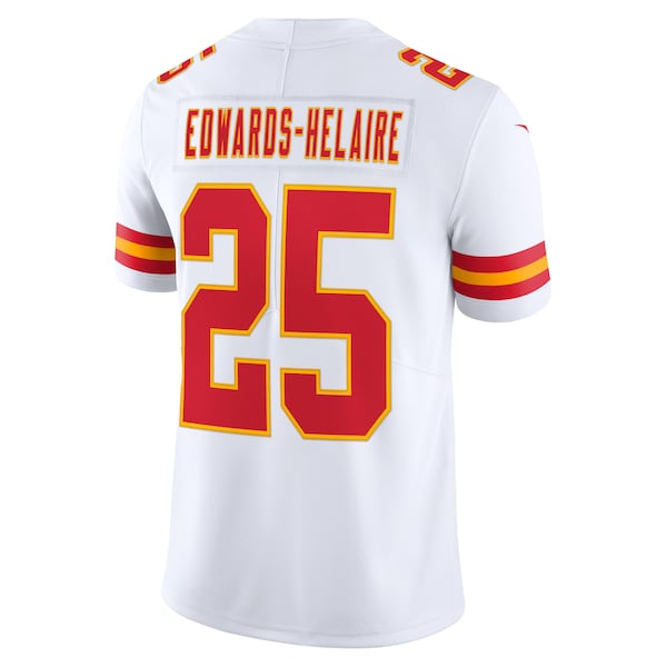 Clyde Edwards-Helaire Kansas City Chiefs Nike Vapor Limited Jersey - White/Red - Image 4