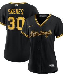 Paul Skenes Pittsburgh Pirates Nike Women's Alternate Replica Player Jersey - Black/White