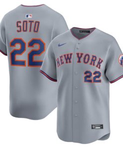 Juan Soto New York Mets Nike Road Limited Player Jersey - Gray