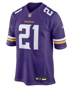Alternative view of Jeff Okudah Minnesota Vikings Nike Team Game Jersey -  Purple