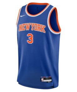 Alternative view of Josh Hart New York Knicks Nike Youth Swingman Jersey - Icon Edition - Blue