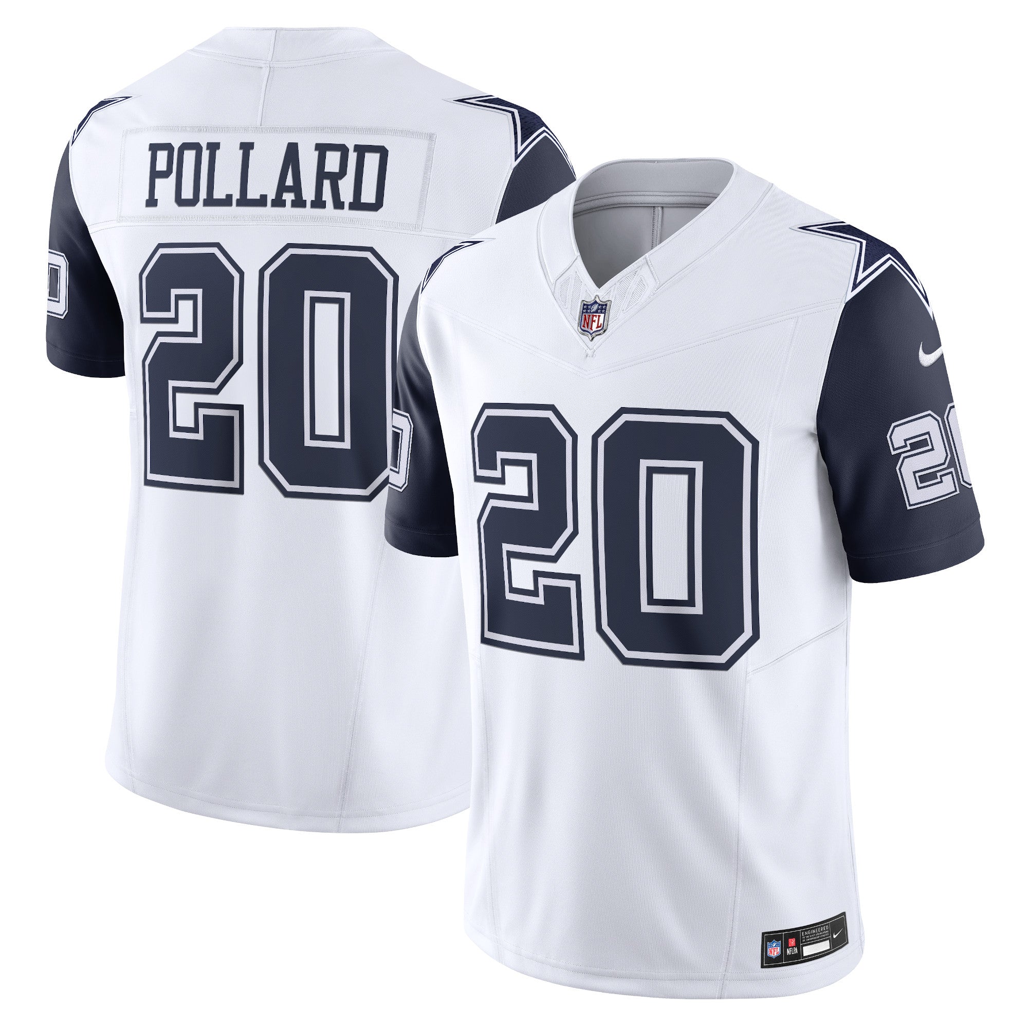 Tony Pollard Dallas Cowboys Nike Vapor F.U.S.E. Limited Jersey - Navy/White - Image 6