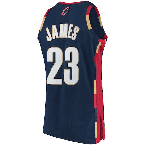 LeBron James Cleveland Cavaliers Hardwood Classics Swingman Jersey - Navy - Image 3