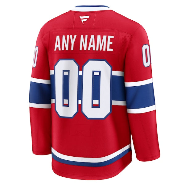 Montreal Canadiens Home Premium Custom Jersey - Red/White - Image 4