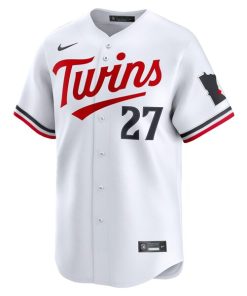 Alternative view of Ryan Jeffers Minnesota Twins Nike Home Limited Player Jersey - White