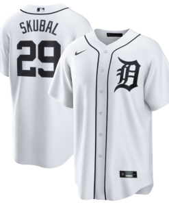 Tarik Skubal Detroit Tigers Nike Home Replica Jersey - White