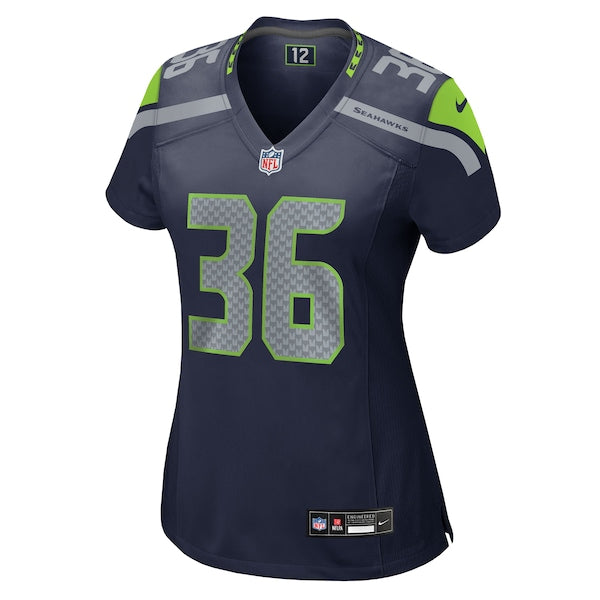George Holani Seattle Seahawks Nike Women's Team Game Jersey - College Navy - Image 2