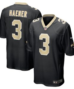 Jake Haener New Orleans Saints Nike Team Game Jersey -  Black