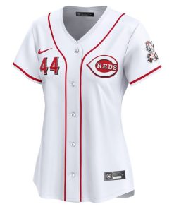 Alternative view of Elly De La Cruz Cincinnati Reds Nike Women's Home Limited Player Jersey?¨C White