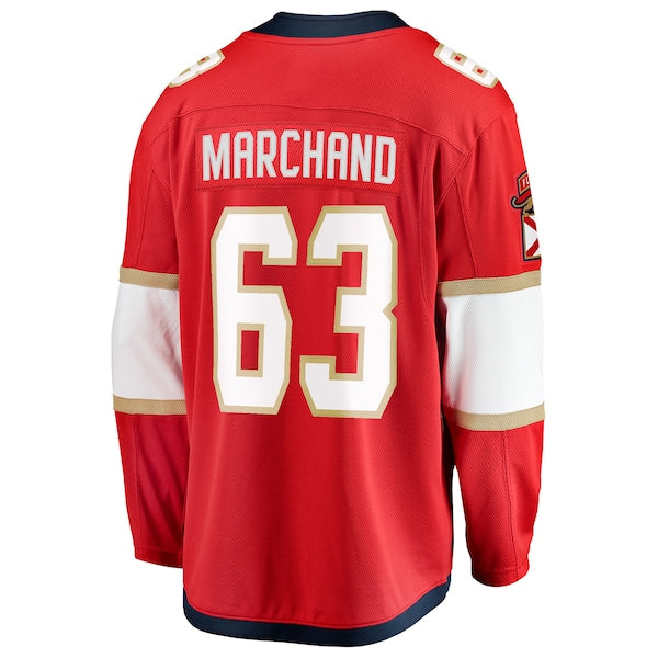 Brad Marchand Florida Panthers 2025 Stanley Cup Final Home Breakaway Player Jersey - Red - Image 3